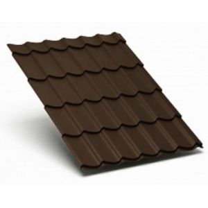 Металлочерепица Valori полиэстер 0,5 сталь RAL 8017 Коричневый от производителя МеталлПрофиль по цене 870 р Металлочерепица Valori полиэстер 0,5 сталь RAL 8017 Коричневый от производителя МеталлПрофиль по цене 870 р