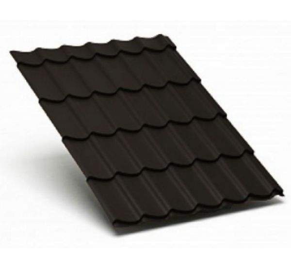 Металлочерепица Valori полиэстер 0,5 сталь RR 32 Тёмно-коричневый от производителя МеталлПрофиль по цене 870 р Металлочерепица Valori полиэстер 0,5 сталь RR 32 Тёмно-коричневый от производителя МеталлПрофиль по цене 870 р