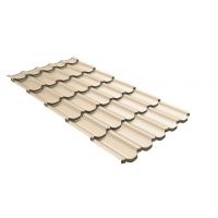 Металлочерепица квинта плюс c 3D резом 0,5 Satin RAL 1015 светлая слоновая кость Металлочерепица квинта плюс c 3D резом 0,5 Satin RAL 1015 светлая слоновая кость