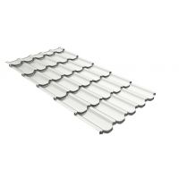 Металлочерепица квинта плюс c 3D резом 0,5 Satin RAL 9003 сигнальный белый Металлочерепица квинта плюс c 3D резом 0,5 Satin RAL 9003 сигнальный белый