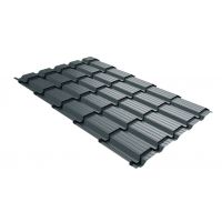 Металлочерепица квадро профи 0,45 Drap RAL 7016 антрацитово-серый Металлочерепица квадро профи 0,45 Drap RAL 7016 антрацитово-серый