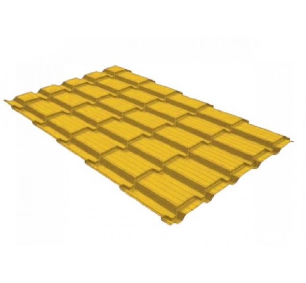 Металлочерепица квадро профи 0,45 PE RAL 1018 от производителя Grand Line по цене 658 р Металлочерепица квадро профи 0,45 PE RAL 1018 от производителя Grand Line по цене 658 р