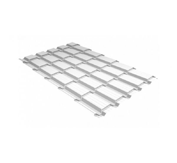 Металлочерепица квадро профи 0,45 PE RAL 9003 сигнальный белый от производителя Grand Line по цене 636 р Металлочерепица квадро профи 0,45 PE RAL 9003 сигнальный белый от производителя Grand Line по цене 636 р