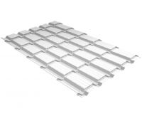 Металлочерепица квадро профи 0,5 Satin RAL 9003 сигнальный белый Металлочерепица квадро профи 0,5 Satin RAL 9003 сигнальный белый