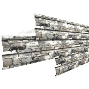 Металлический сайдинг МП СК-14х226 (ECOSTEEL-01-Белый Камень ПР-0.5) от производителя  Металл Профиль по цене 1 550 р