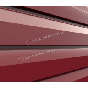 Металлический сайдинг МП СК-14х226 (ПЭ-01-3003-0.45) Красный рубин от производителя  Металл Профиль по цене 1 550 р