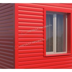 Металлический сайдинг МП СК-14х226 (ПЭ-01-3020-0.5) Красный насыщенный от производителя  Металл Профиль по цене 1 550 р