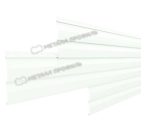 Металлический сайдинг МП СК-14х226 (ПЭ-01-9003-0.45) Белый от производителя  Металл Профиль по цене 1 550 р