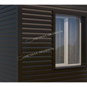 Металлический сайдинг МП СК-14х226 (ПЭ-01-RR32-0.45) Темно-коричневый от производителя  Металл Профиль по цене 1 550 р