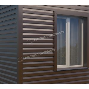 Металлический сайдинг МП СК-14х226 (PURMAN-20-8017-0.5) Коричневый шоколад от производителя  Металл Профиль по цене 1 550 р