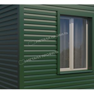 Металлический сайдинг МП СК-14х226 (VikingMP-01-6005-0.45) Зеленый мох от производителя  Металл Профиль по цене 1 550 р