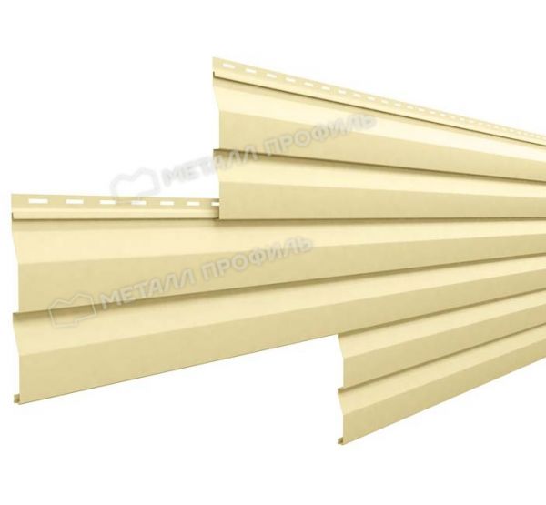 Металлический сайдинг МП СК-14х226 NormanMP (ПЭ-01-1014-0.5) Слоновая кость от производителя  Металл Профиль по цене 1 550 р