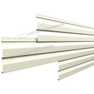 Металлический сайдинг МП СК-14х226 NormanMP (ПЭ-01-9002-0.5) Серо-белый от производителя  Металл Профиль по цене 1 550 р