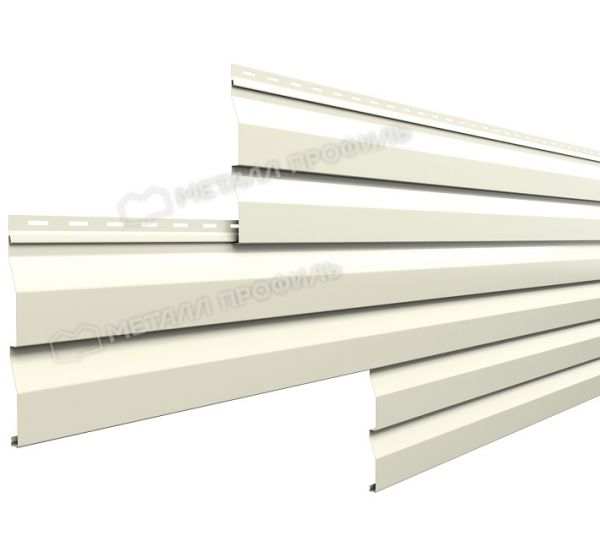 Металлический сайдинг МП СК-14х226 NormanMP (ПЭ-01-9002-0.5) Серо-белый от производителя  Металл Профиль по цене 1 550 р