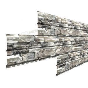 Металлический сайдинг Lбрус-15х240 (ECOSTEEL-01-Белый Камень ПР-0.5) от производителя  Металл Профиль по цене 1 550 р