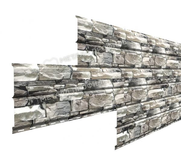 Металлический сайдинг Lбрус-15х240 (ECOSTEEL-01-Белый Камень ПР-0.5) от производителя  Металл Профиль по цене 1 550 р