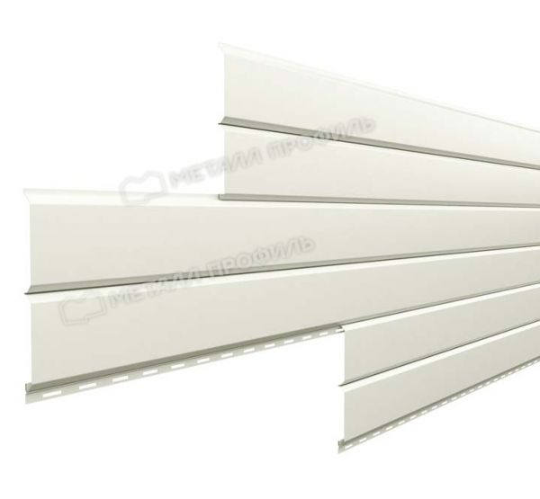 Металлический сайдинг Lбрус-15х240 NormanMP (ПЭ-01-9002-0.5) Серо-белый от производителя Металл Профиль по цене 419 р Металлический сайдинг Lбрус-15х240 NormanMP (ПЭ-01-9002-0.5) Серо-белый от производителя Металл Профиль по цене 419 р