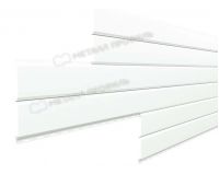 Металлический сайдинг Lбрус-15х240 (ПЭ-01-9003-0.45) Белый Металлический сайдинг Lбрус-15х240 (ПЭ-01-9003-0.45) Белый