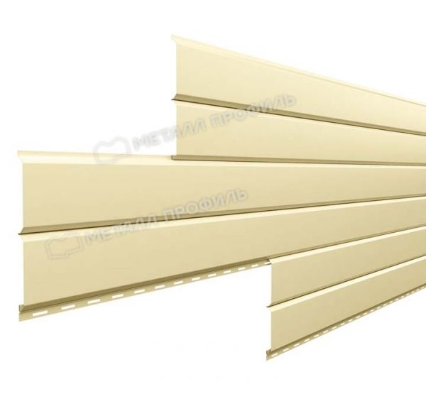 Металлический сайдинг Lбрус-15х240 (ПЭП-01-1014-0.45) Слоновая кость от производителя  Металл Профиль по цене 1 550 р