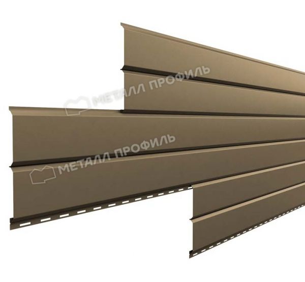 Металлический сайдинг Lбрус-15х240 (ПРМ-03-Ephyra-0.5) Золотой металлик от производителя Металл Профиль по цене 1 550 р Металлический сайдинг Lбрус-15х240 (ПРМ-03-Ephyra-0.5) Золотой металлик от производителя Металл Профиль по цене 1 550 р