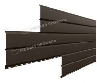 Металлический сайдинг Lбрус-15х240 (ПРМ-03-RR32-0.5) Темно-коричневый Металлический сайдинг Lбрус-15х240 (ПРМ-03-RR32-0.5) Темно-коричневый