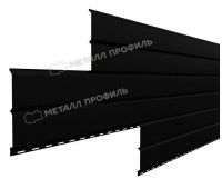 Металлический сайдинг Lбрус-15х240 (VikingMP E-20-9005-0.5) Черный темный Металлический сайдинг Lбрус-15х240 (VikingMP E-20-9005-0.5) Черный темный