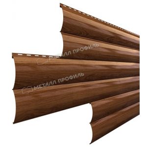 Металлический сайдинг Woodstock-28х330 (ECOSTEEL-01-МореныйДуб-0.5) от производителя  Металл Профиль по цене 1 550 р