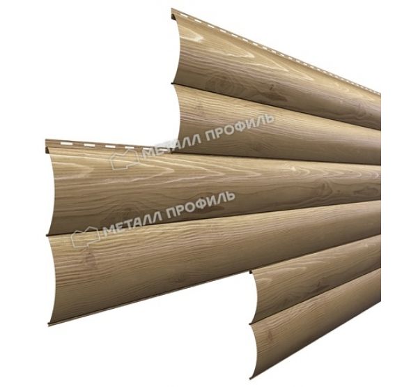 Металлический сайдинг Woodstock-Н-28х330 (ECOSTEEL_T-01-Сосна-0.5) от производителя  Металл Профиль по цене 1 550 р