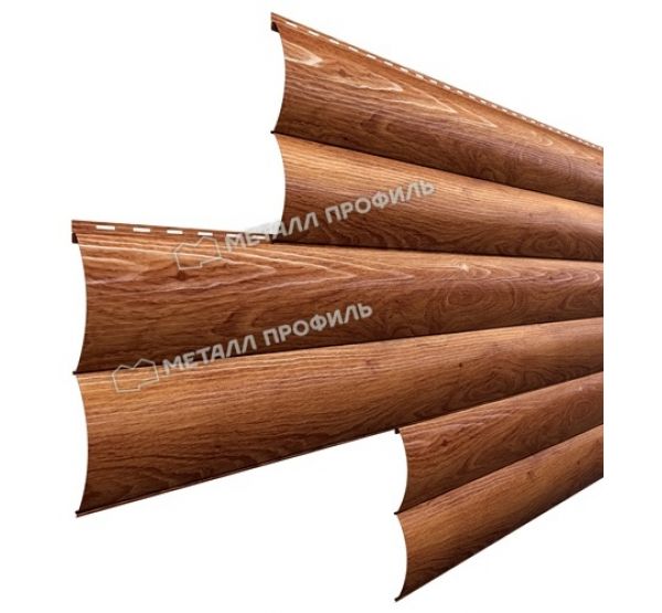 Металлический сайдинг Woodstock-Н-28х330 (ECOSTEEL_T-01-ЗолотойДуб-0.5) от производителя Металл Профиль по цене 1 550 р Металлический сайдинг Woodstock-Н-28х330 (ECOSTEEL_T-01-ЗолотойДуб-0.5) от производителя Металл Профиль по цене 1 550 р