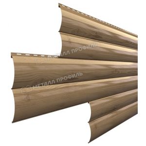 Металлический сайдинг Woodstock-В-28х330 (ECOSTEEL-01-Сосна-0.5) от производителя  Металл Профиль по цене 1 550 р