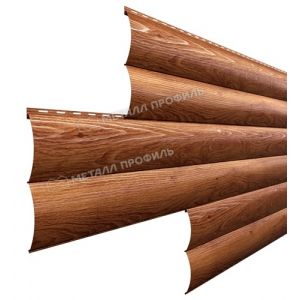 Металлический сайдинг Woodstock-В-28х330 (ECOSTEEL_T-01-ЗолотойДуб-0.5) от производителя  Металл Профиль по цене 1 550 р