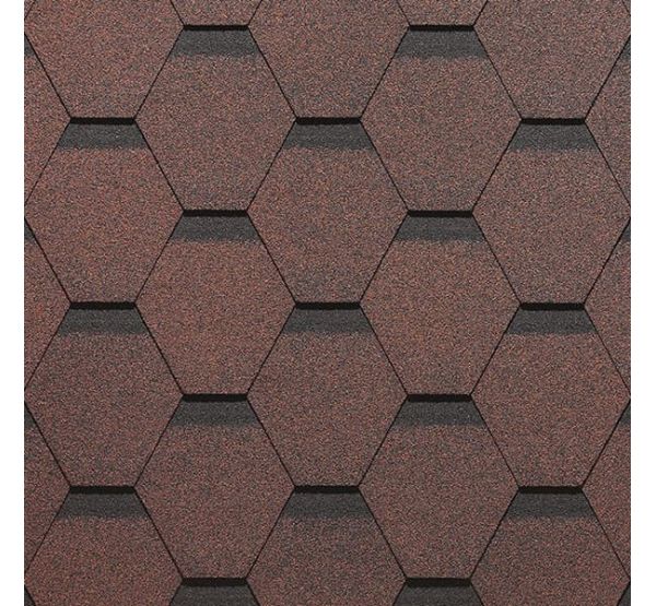 Гибкая черепица СОТА Красный от производителя  Docke по цене 612 р