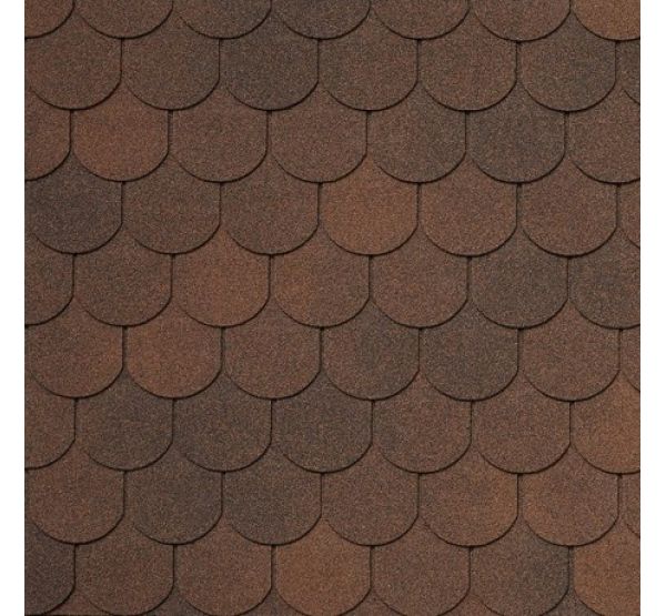 Гибкая черепица ASSISI marrone 434 от производителя Tegola по цене 948 р Гибкая черепица ASSISI marrone 434 от производителя Tegola по цене 948 р