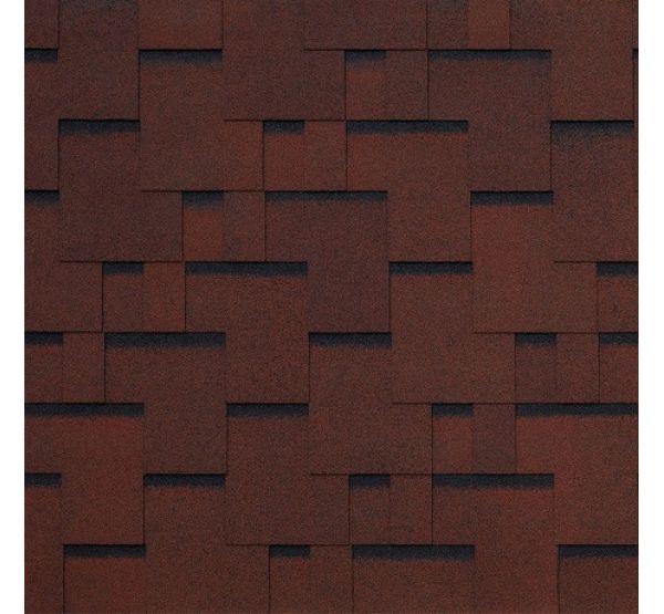 Гибкая черепица SAN REMO rosso 402 от производителя  Tegola по цене 1 064 р