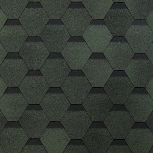 Гибкая черепица, коллекция Оптима – Зеленый от производителя  Shinglas по цене 359 р