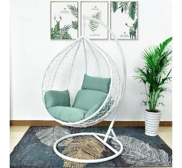 Подвесное кресло из искусственного ротанга AFM-168A-XL White/Green от производителя Afina по цене 17 900 р Подвесное кресло из искусственного ротанга AFM-168A-XL White/Green от производителя Afina по цене 17 900 р