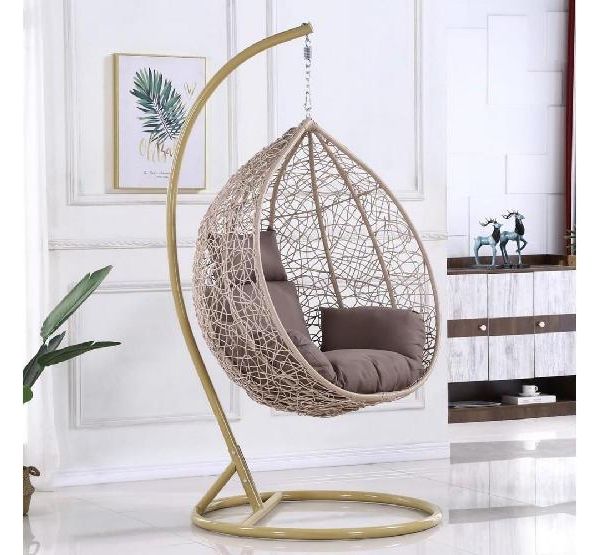 Подвесное кресло из искусственного ротанга AFM-169A-LB Beige от производителя  Afina по цене 16 900 р