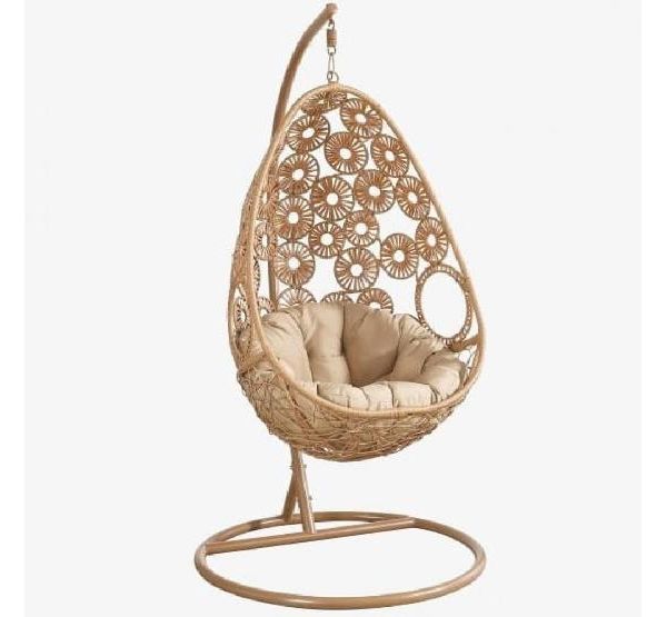 Подвесное кресло из искусственного ротанга AFM-209A Beige от производителя  Afina по цене 39 900 р