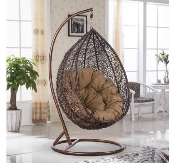 Подвесное кресло из искусственного ротанга AFM-219A Brown от производителя  Afina по цене 22 900 р