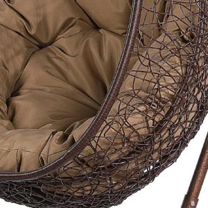 Подвесное кресло из искусственного ротанга AFM-219A Brown от производителя  Afina по цене 22 900 р