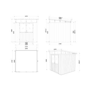 Садовое строение из ДПК Defender 7х7 (4.24 кв.м) от производителя Lifetime по цене 225 000 р Садовое строение из ДПК Defender 7х7 (4.24 кв.м) от производителя Lifetime по цене 225 000 р