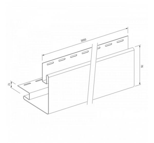 Внешний угол для винилового сайдинга VOX Standart от производителя Vox по цене 930 р Внешний угол для винилового сайдинга VOX Standart от производителя Vox по цене 930 р