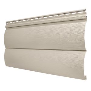 Виниловый сайдинг - Оцилиндрованный брус двойной (под бревно), Бежевый от производителя Tecos по цене 508 р Виниловый сайдинг - Оцилиндрованный брус двойной (под бревно), Бежевый от производителя Tecos по цене 508 р