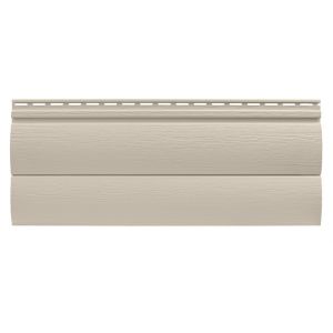 Виниловый сайдинг - Оцилиндрованный брус двойной (под бревно), Бежевый от производителя Tecos по цене 508 р Виниловый сайдинг - Оцилиндрованный брус двойной (под бревно), Бежевый от производителя Tecos по цене 508 р