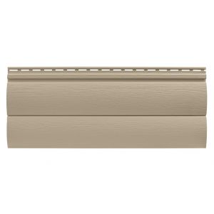 Виниловый сайдинг - Оцилиндрованный брус двойной (под бревно), Кофе с молоком от производителя  Tecos по цене 508 р