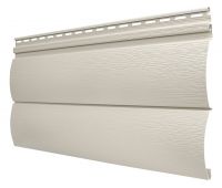 Виниловый сайдинг - Оцилиндрованный брус двойной (под бревно), Слоновая кость Виниловый сайдинг - Оцилиндрованный брус двойной (под бревно), Слоновая кость