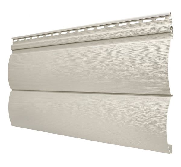 Виниловый сайдинг - Оцилиндрованный брус двойной (под бревно), Слоновая кость от производителя Tecos по цене 494 р Виниловый сайдинг - Оцилиндрованный брус двойной (под бревно), Слоновая кость от производителя Tecos по цене 494 р