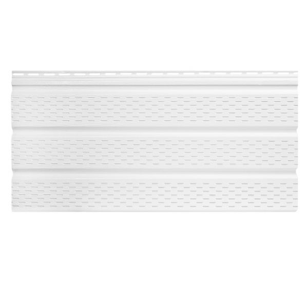 Софит тройной с перфорацией Белый от производителя Tecos по цене 525 р Софит тройной с перфорацией Белый от производителя Tecos по цене 525 р