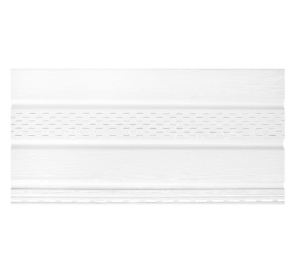 Софит тройной с частичной перфорацией посередине Белый от производителя  Tecos по цене 525 р