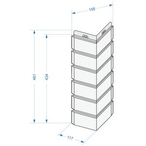 Угол наружный коллекция Berg Кирпичный от производителя Docke по цене 585 р Угол наружный коллекция Berg Кирпичный от производителя Docke по цене 585 р